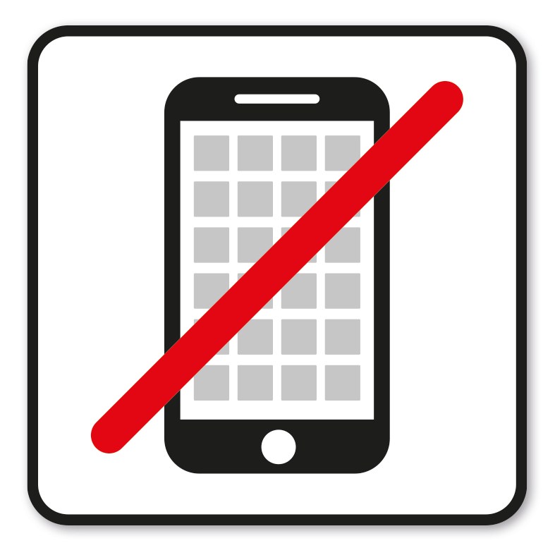 SP-02-P120 – Smartphone - Handy verboten