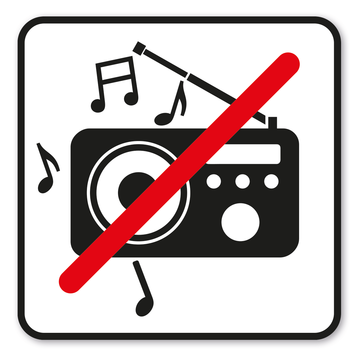 GF-P14 – Lärm und laute Musik ist verboten