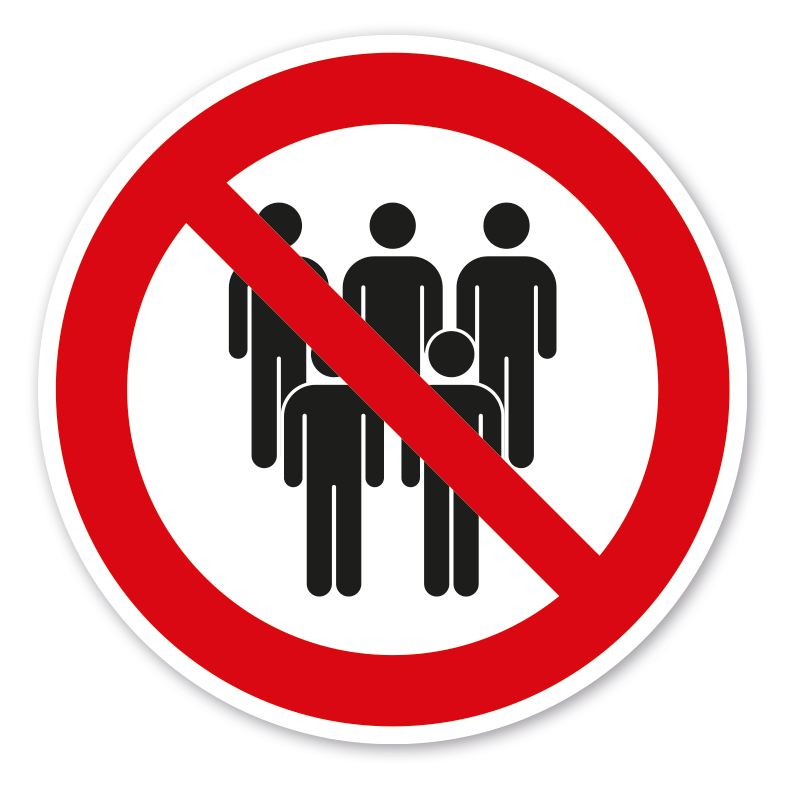 Verbotszeichen Zuschauer verboten - Hier kein Zuschauerbereich