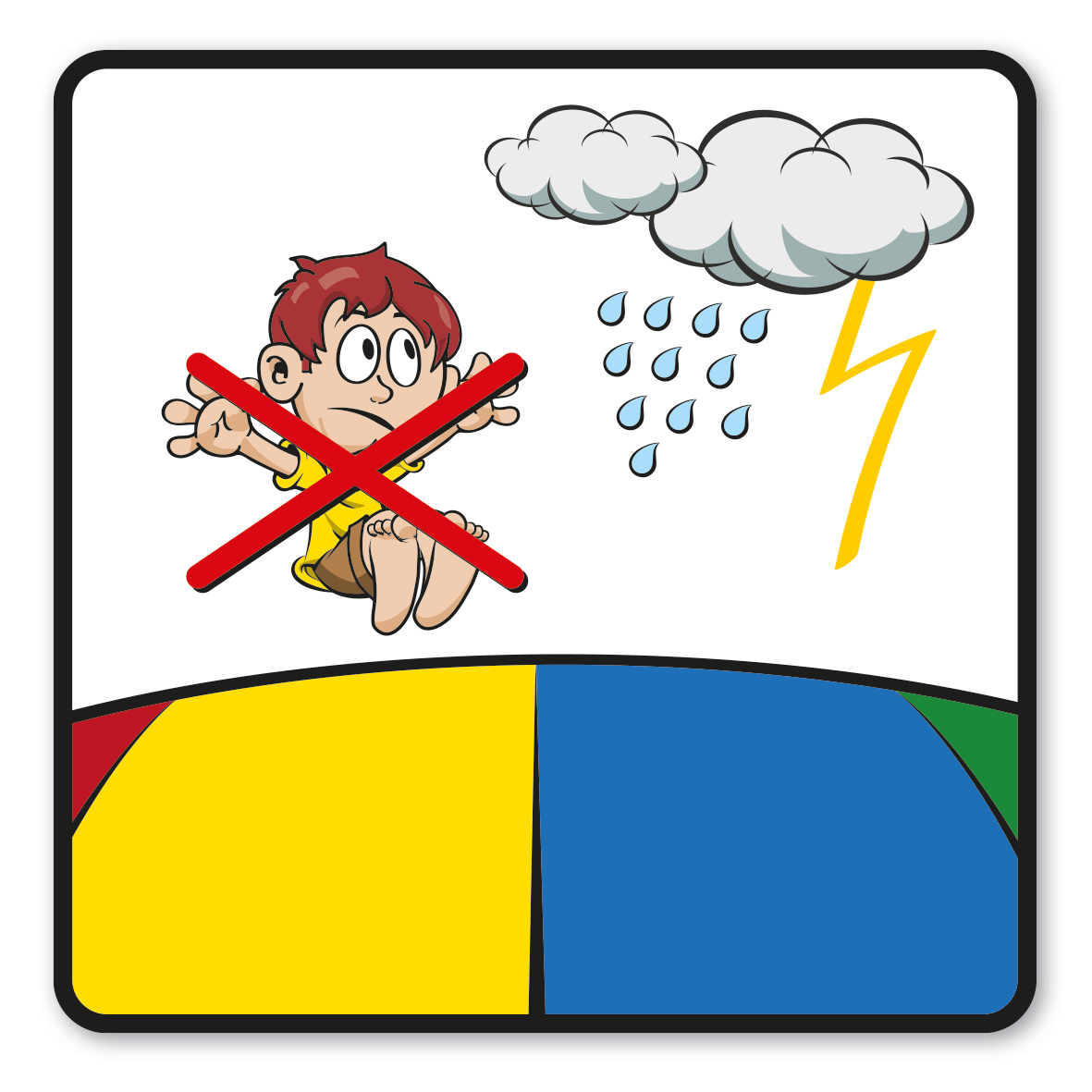 SP-01-P73 – Bei Regen und Gewitter ist das Hüpfen verboten