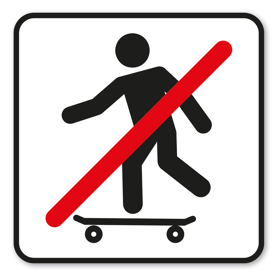 GF-P34 – Das Skateboardfahren auf dem Gelände ist nicht gestattet