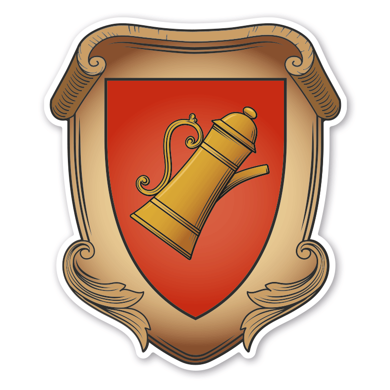 Maibaumschild / Zunftwappen Branntweiner  - Wappen A