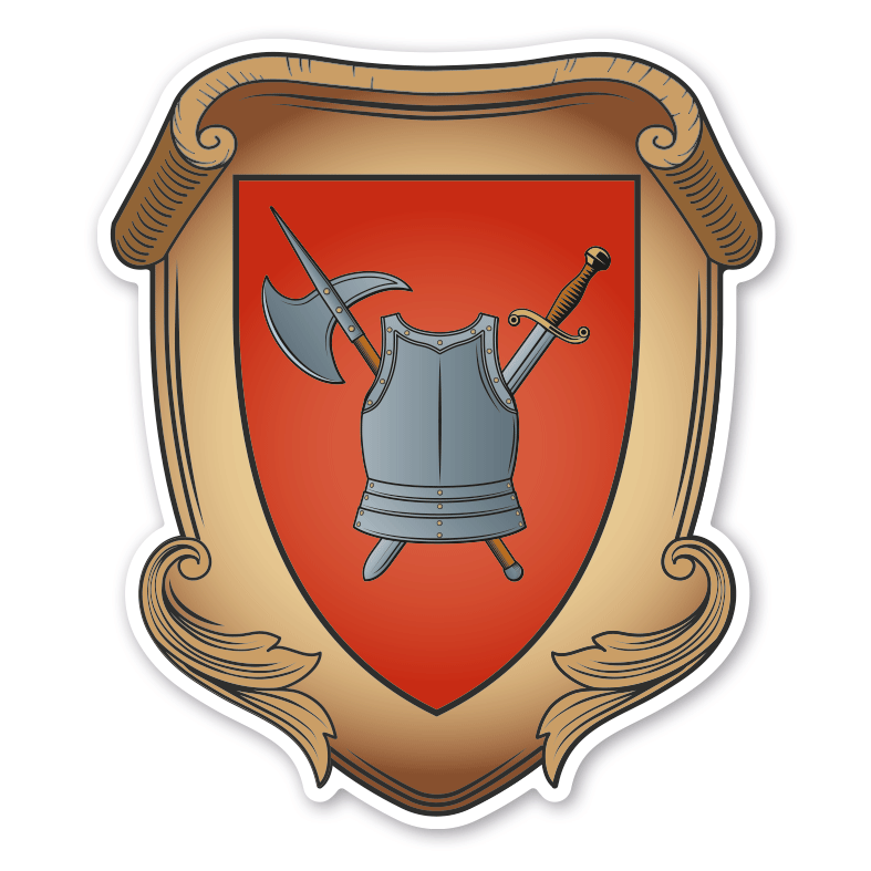 Maibaumschild / Zunftwappen Waffenschmied - Schmied - Wappen A