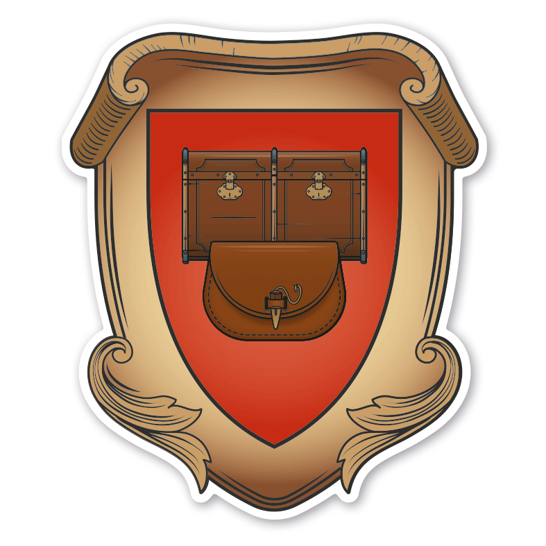 Maibaumschild / Zunftwappen Täschner - Taschenhersteller - Wappen A