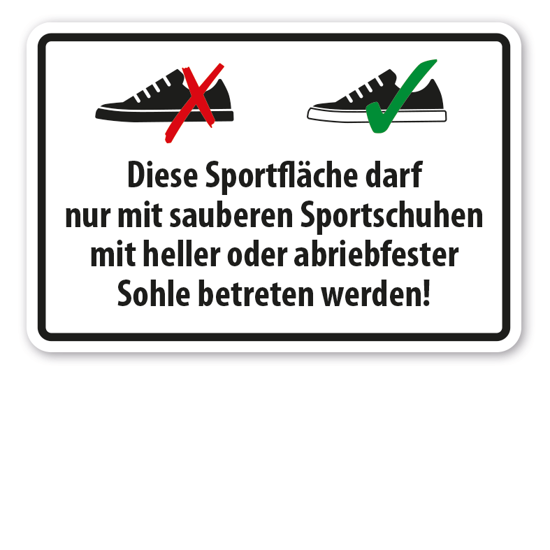Schild: Fußgänger Aufgepasst – Unebene Oberfläche, Tanalia 300097, Mix & Match