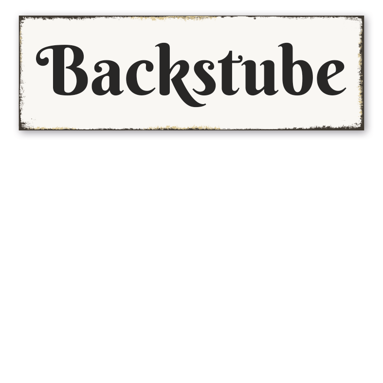 Retroschild Backstube