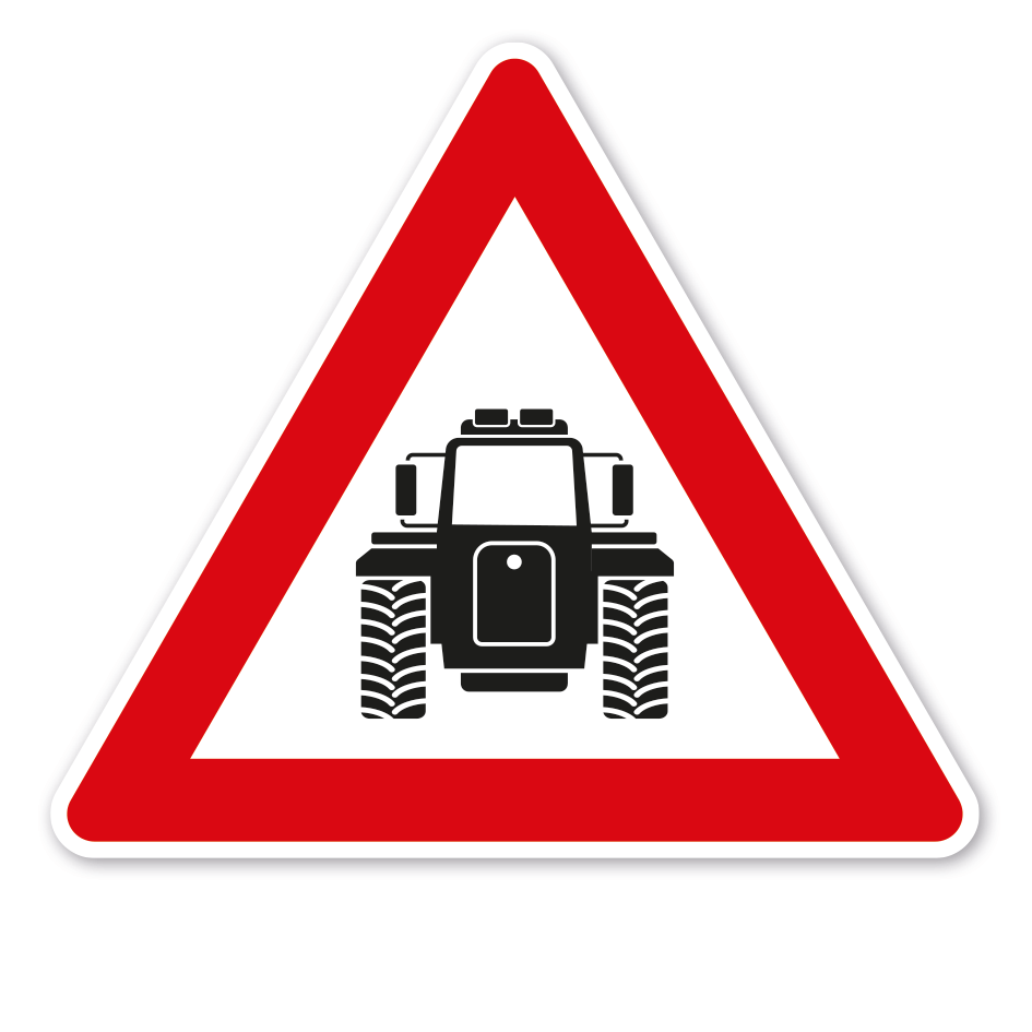 Verkehrsschild Achtung Landwirtschaftlicher Verkehr - Traktor – VZ-PR 297