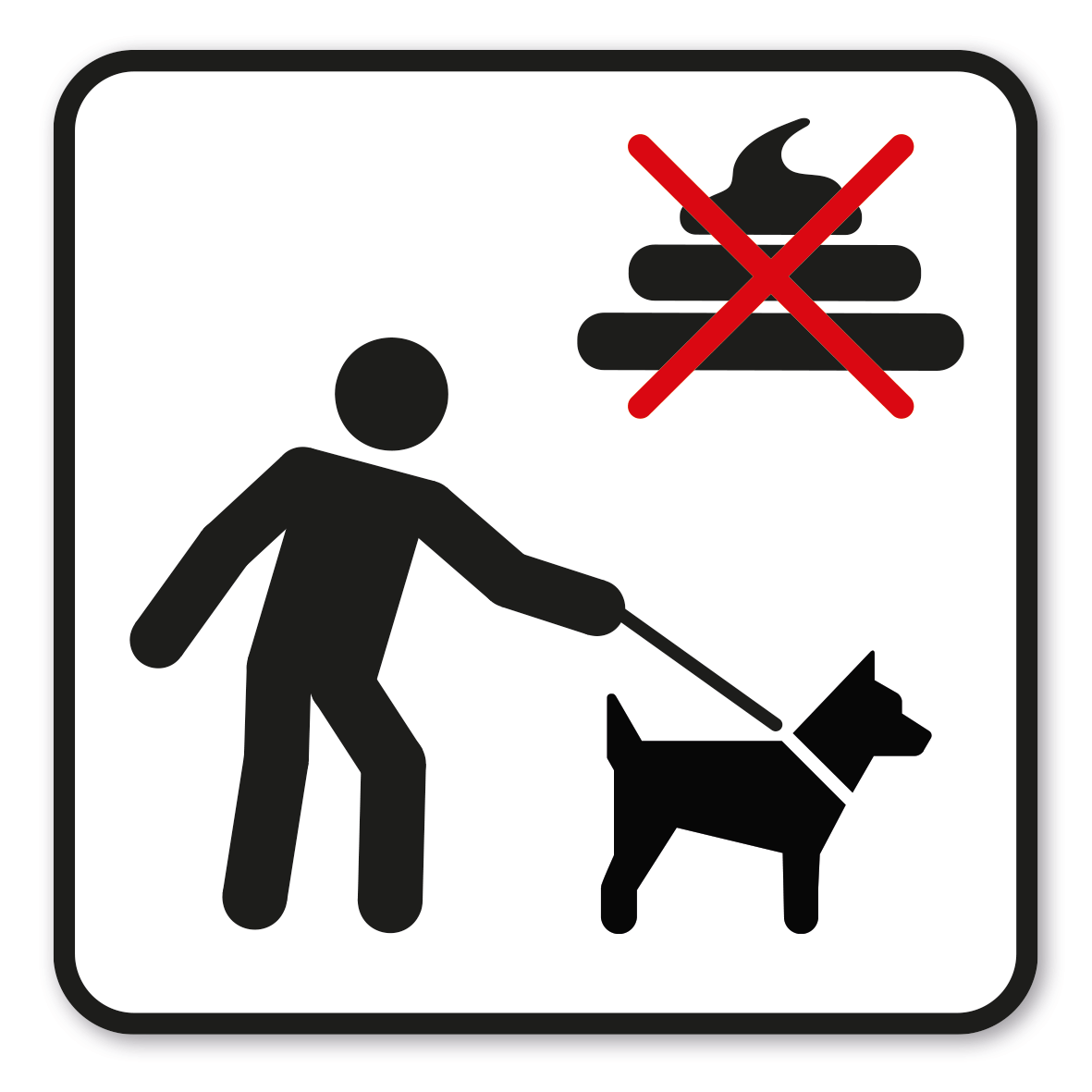 GF-P10 – Das Mitführen von Hunden ist gestattet, Kot unverzüglich zu entfernen