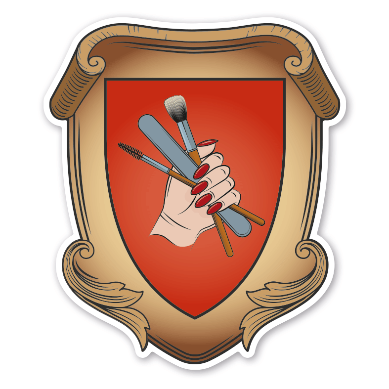 Maibaumschild / Zunftwappen Kosmetikstudio - Nagelstudio - Wappen A