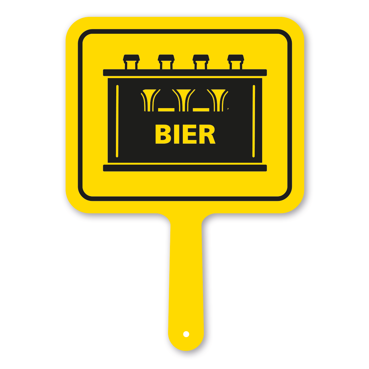 Originelles Formschild – Bierkasten – Motivschild