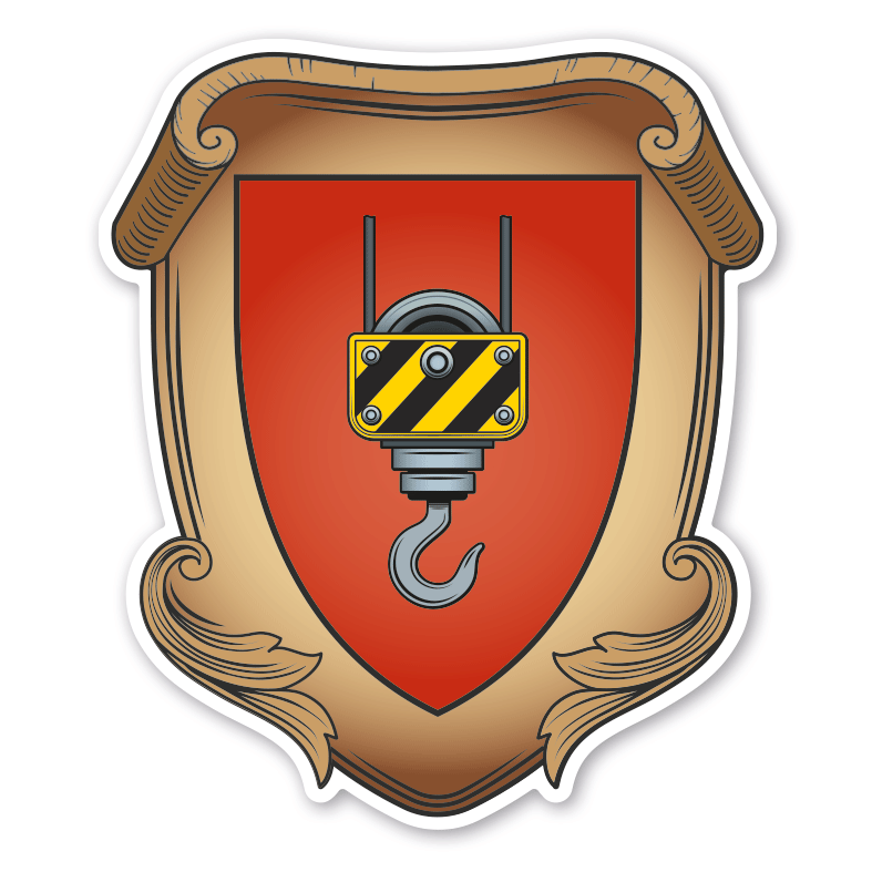 Maibaumschild / Zunftwappen Kranführer - Wappen A