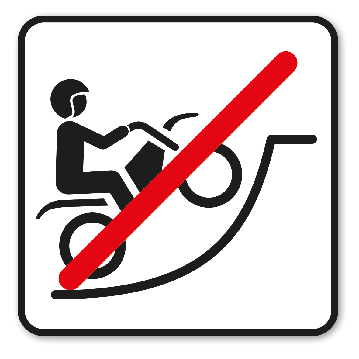 SP-02-P51 –  Für Motorräder verboten