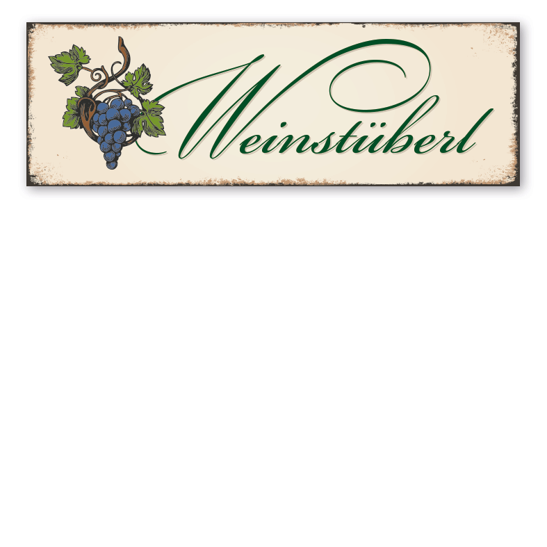 Retroschild Weinstüberl