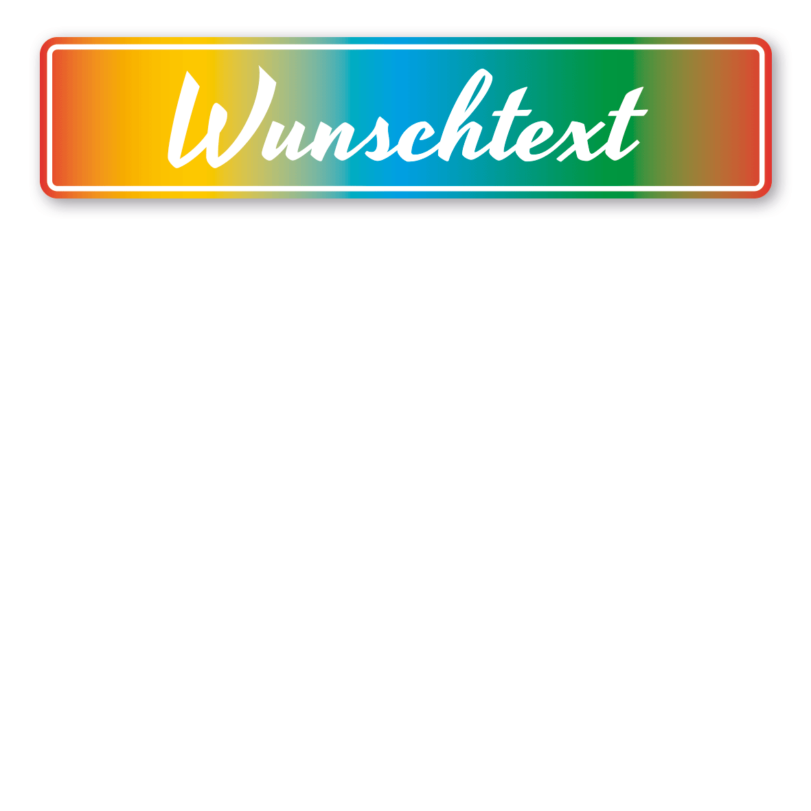Variante Regenbogen / weiß