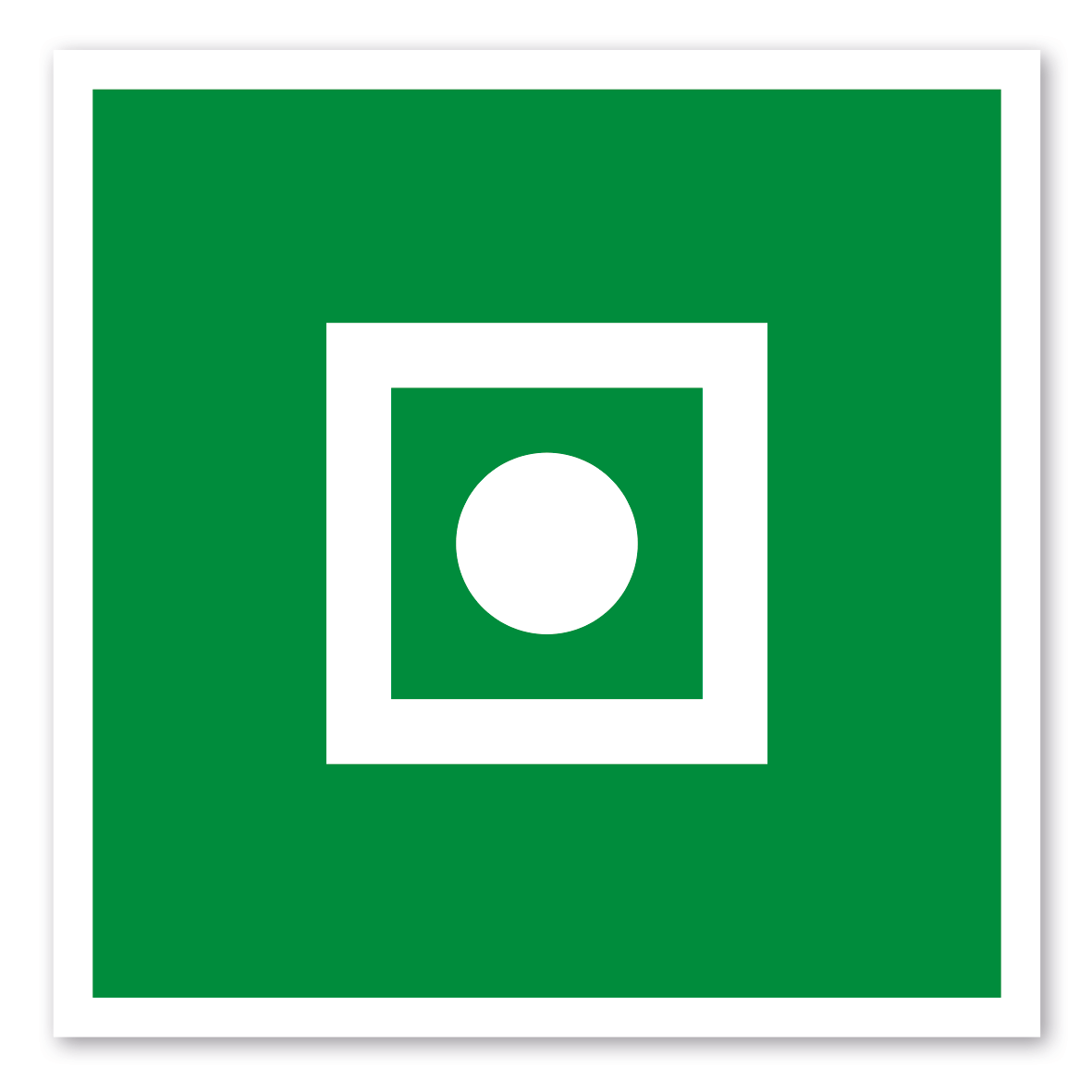 Rettungszeichen Generalalarm an Bord des Schiffes - ISO 7010 - E0031