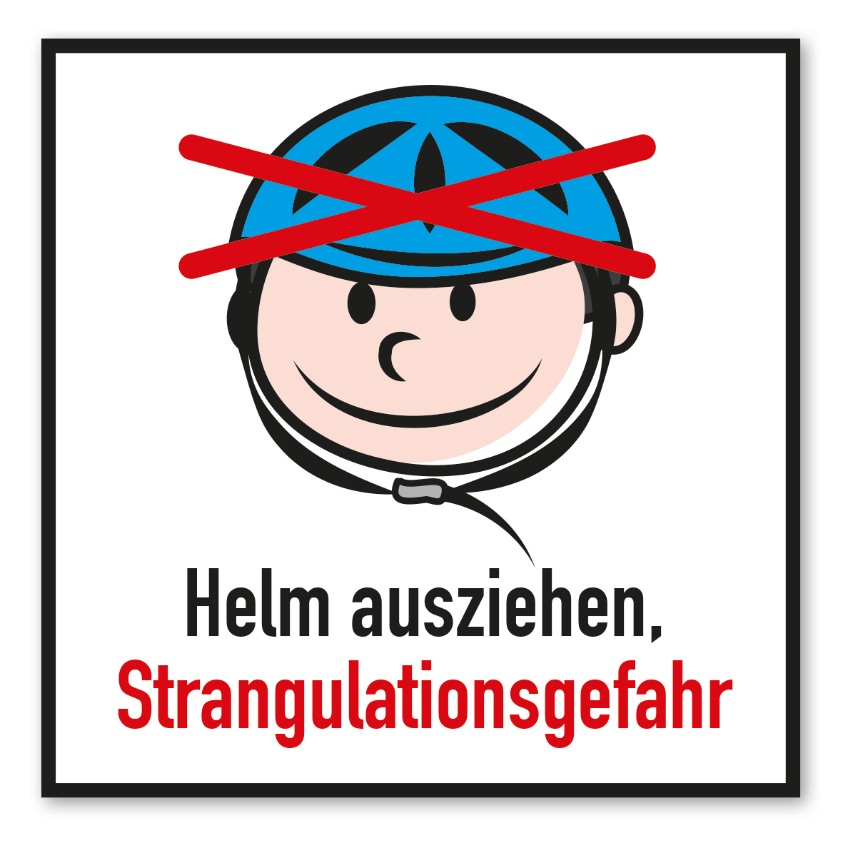 SP-05-P12 – Fahrradhelm abnehmen, Strangulationsgefahr