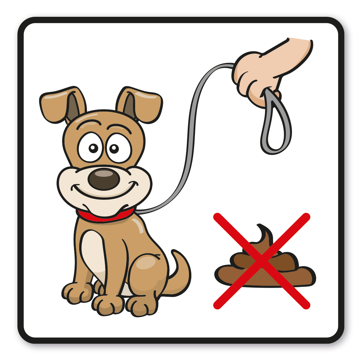 SP-01-P10 – Das Mitführen von Hunden ist gestattet, Koten verboten