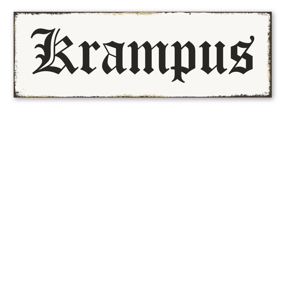 Retroschild Krampus