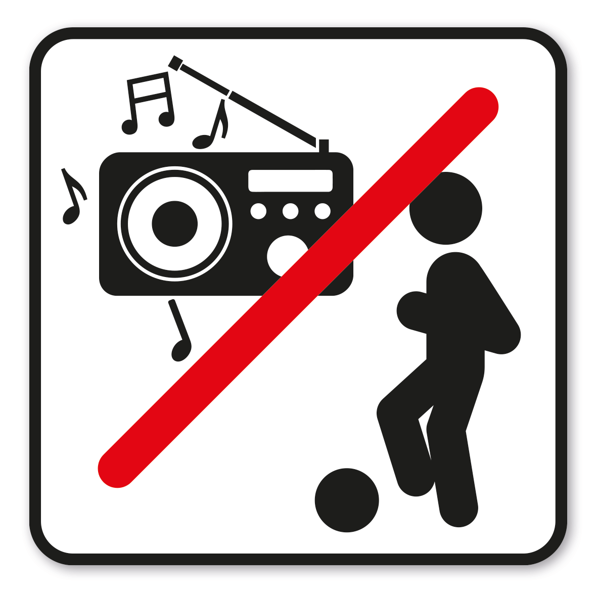 GF-P76 – Spielen und Lärmen verboten