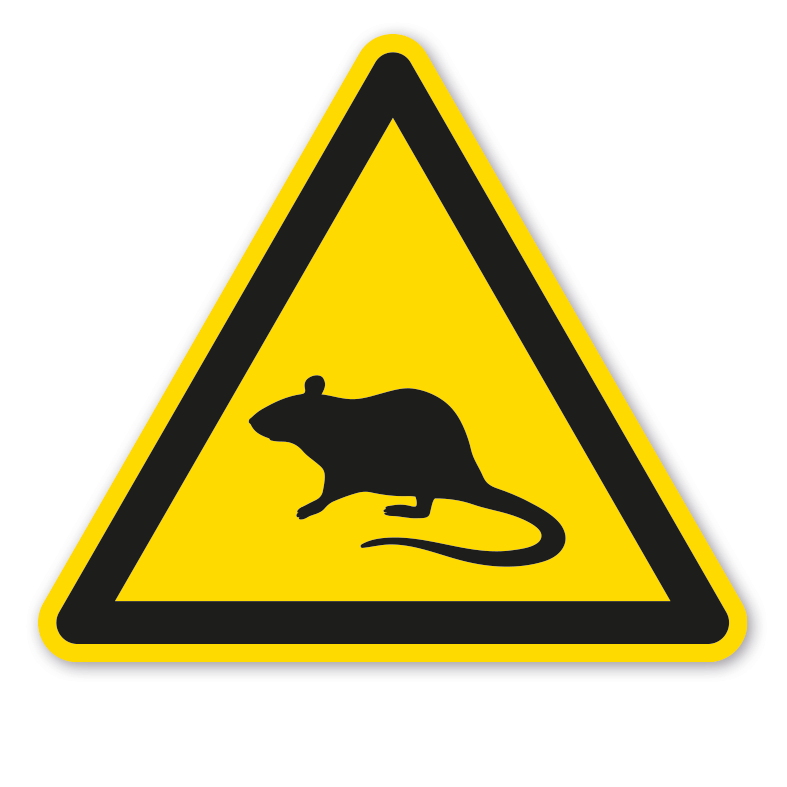 Warnzeichen Warnung vor Ratten