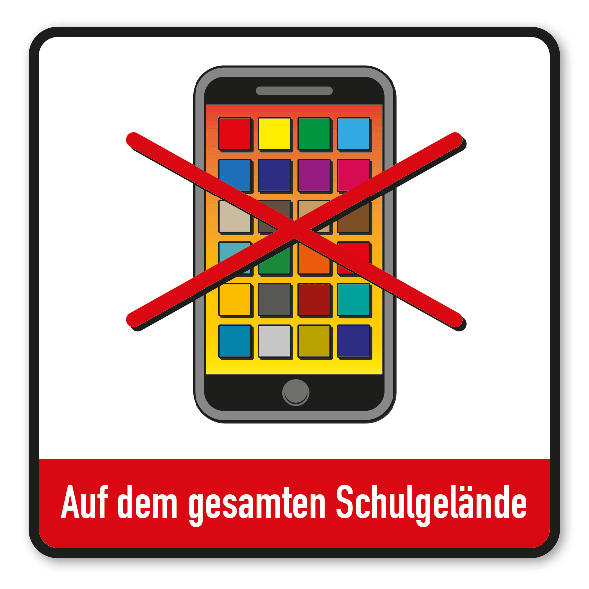 SP-01-P116 – Smartphone - Handy auf dem gesamten Schulgelände verboten
