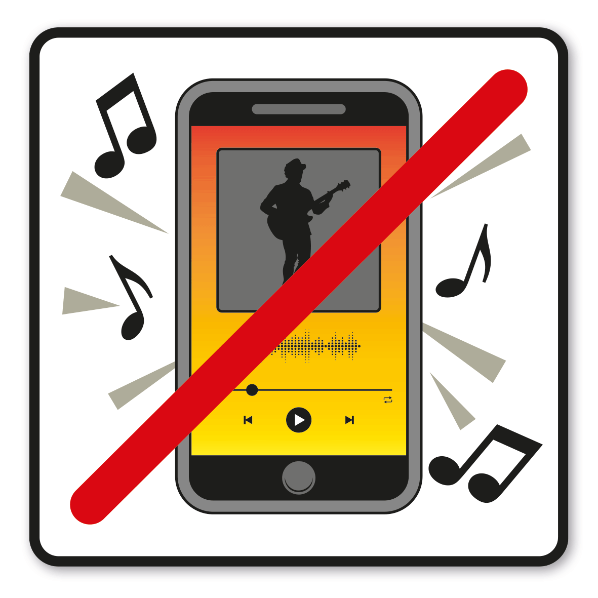 SP-01-P117 – Laute Musik und Lärm verboten