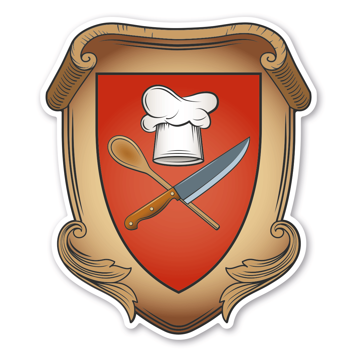 Maibaumschild / Zunftwappen Koch - Wappen A