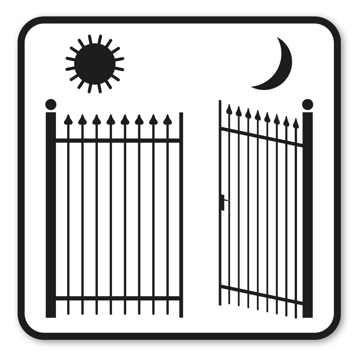 GF-P16 – Öffnungszeiten - Tor (Angaben sind erforderlich)