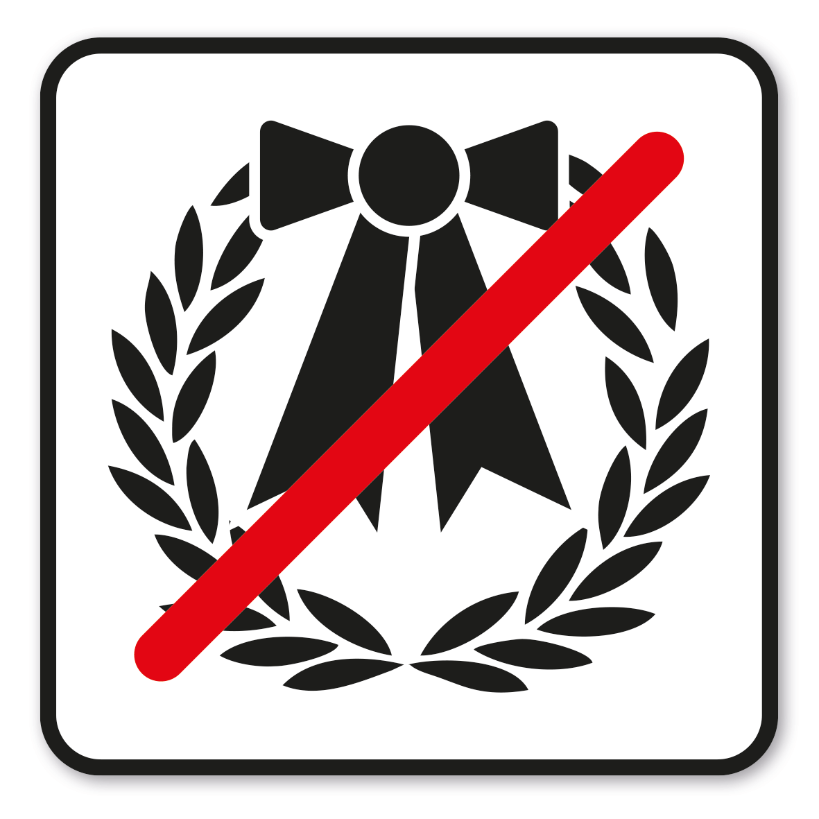 GF-P66 – Keine Kränze oder Grabschmuck gestattet