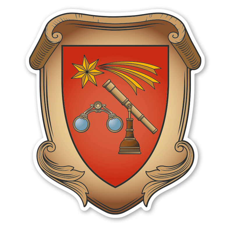 Maibaumschild / Zunftwappen Optiker - Brillenmacher  - Wappen A