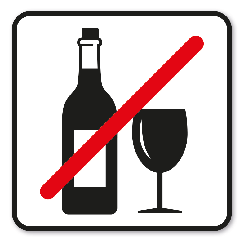 SP-02-P132 – Genuss von Alkohol verboten