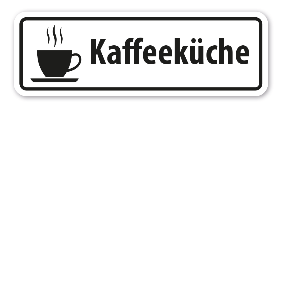 Schild Kaffeeküche