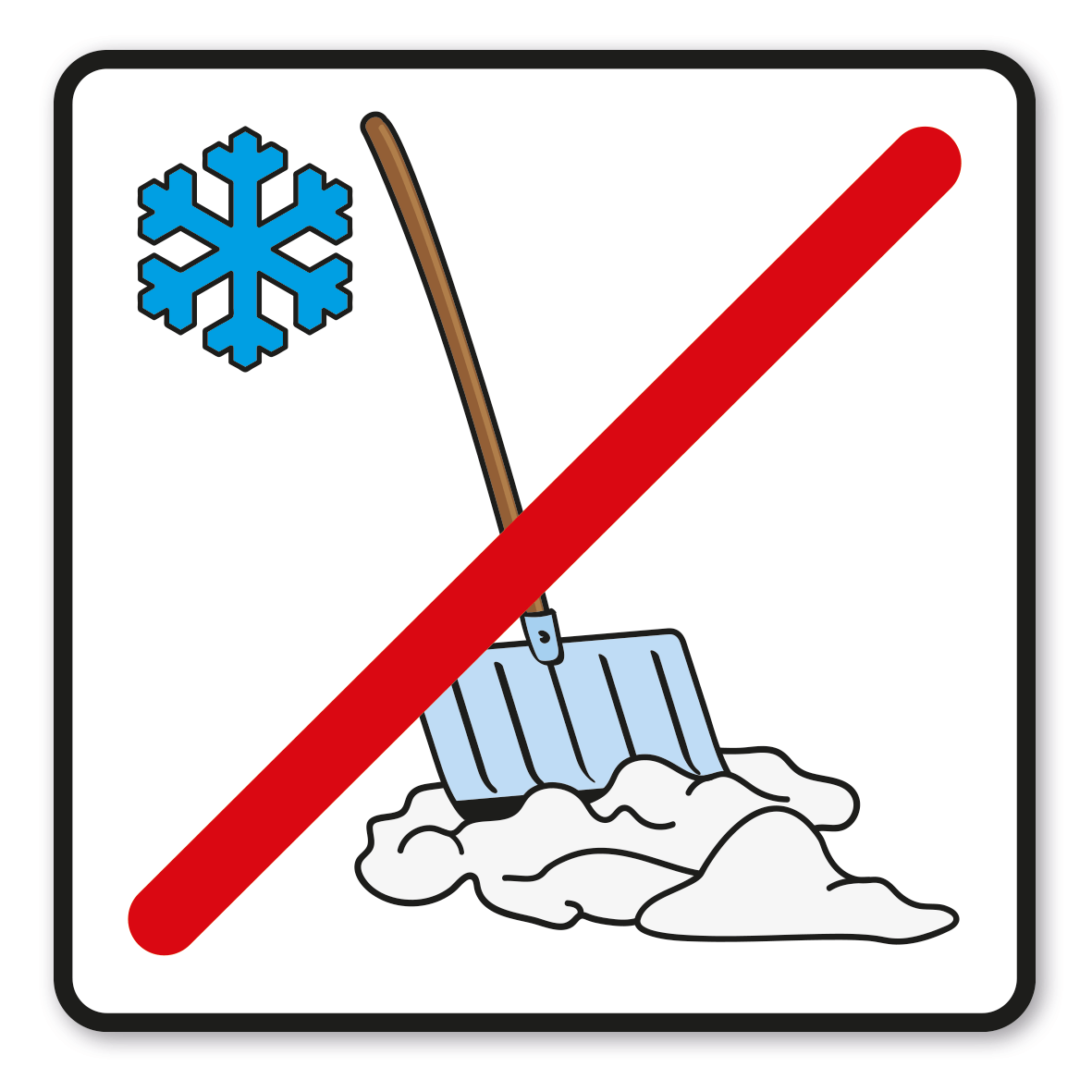 SP-01-P41 – Kein Winterdienst, Schneeschaufel