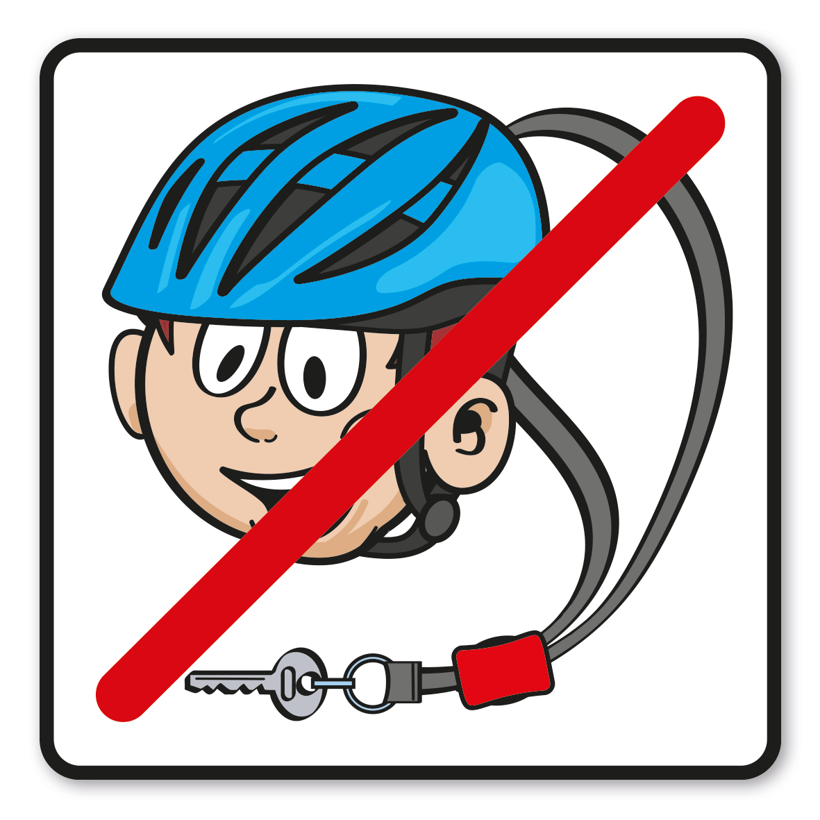 SP-01-P01 – Helm und Schlüsselband vor dem Spielen abnehmen