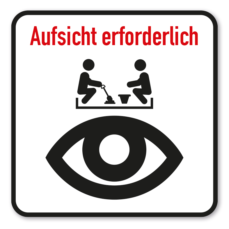 SP-02-P107 – Aufsicht/Elternaufsicht erforderlich