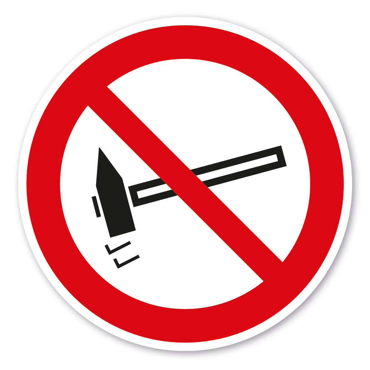 Verbotsschild „Betreten der Fläche verboten (ASR/ISO Verbotsschild „Betreten der Fläche verboten (ASR/ISO