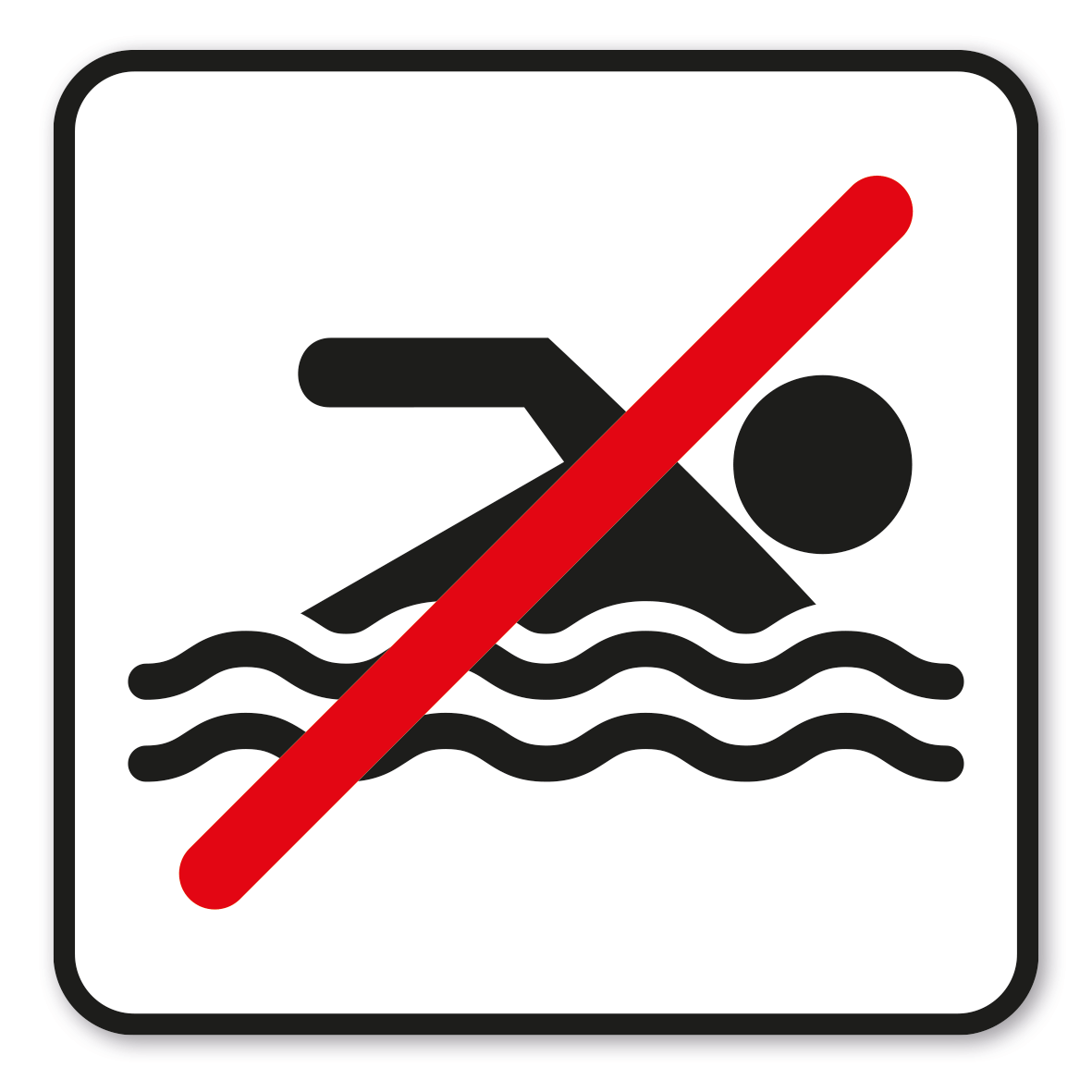 GF-P48 – Das Schwimmen ist in diesem Gewässer verboten