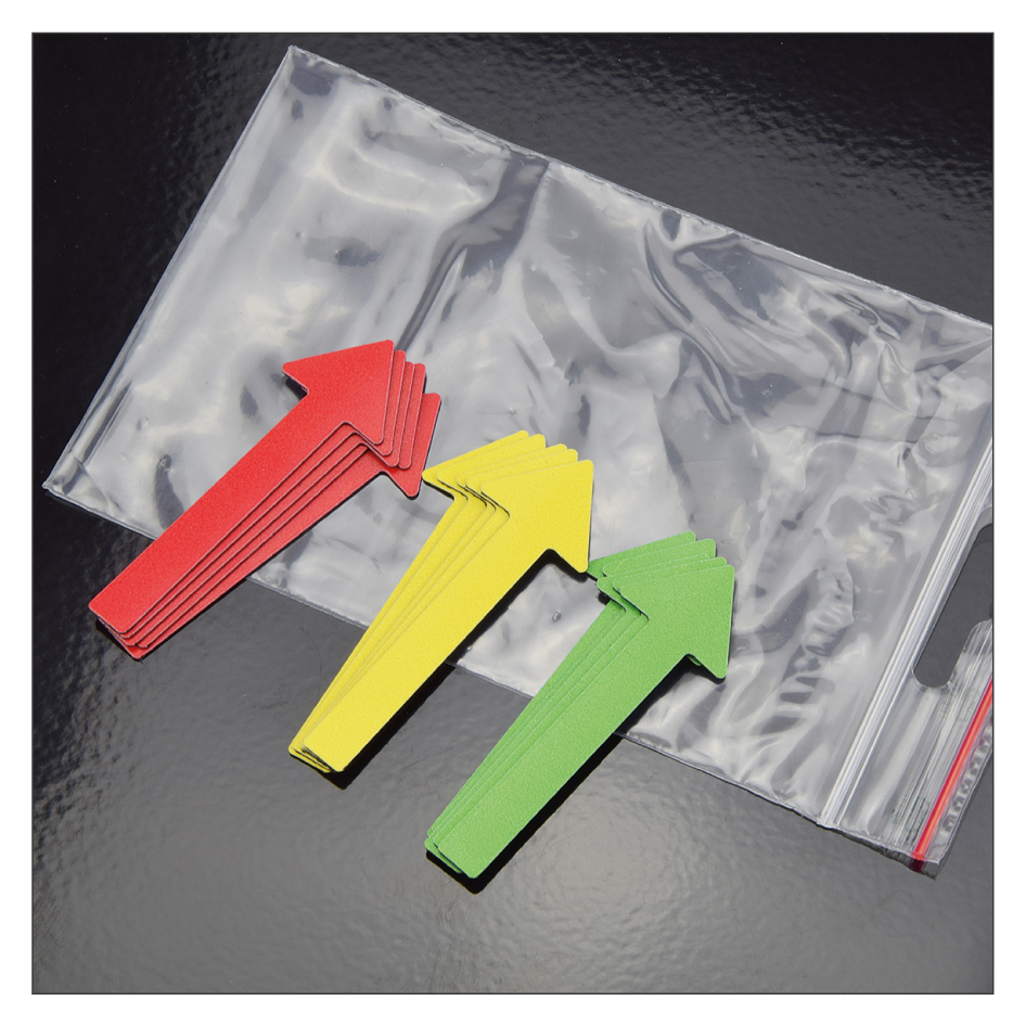 Magnetpfeile zur Schadensmarkierung – Verpackungseinheit