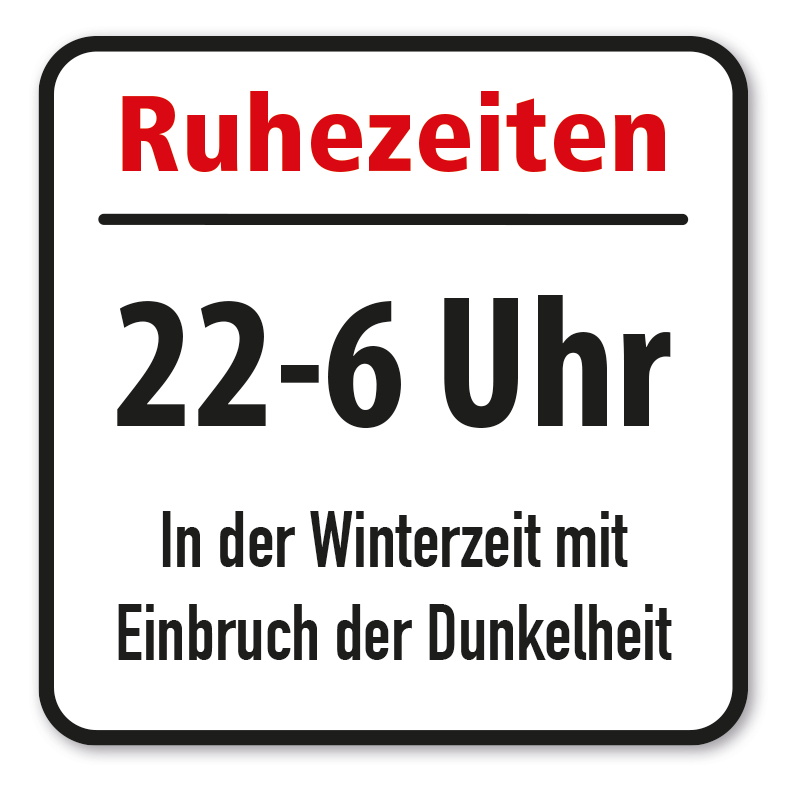 SP-02-P106 – Ruhezeiten 22-6 Uhr - In der Winterzeit