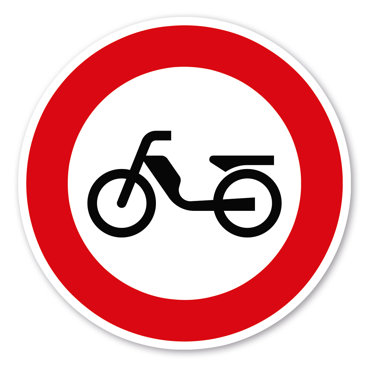 Verkehrsschild Verbot für Mofas – VZ 257-50