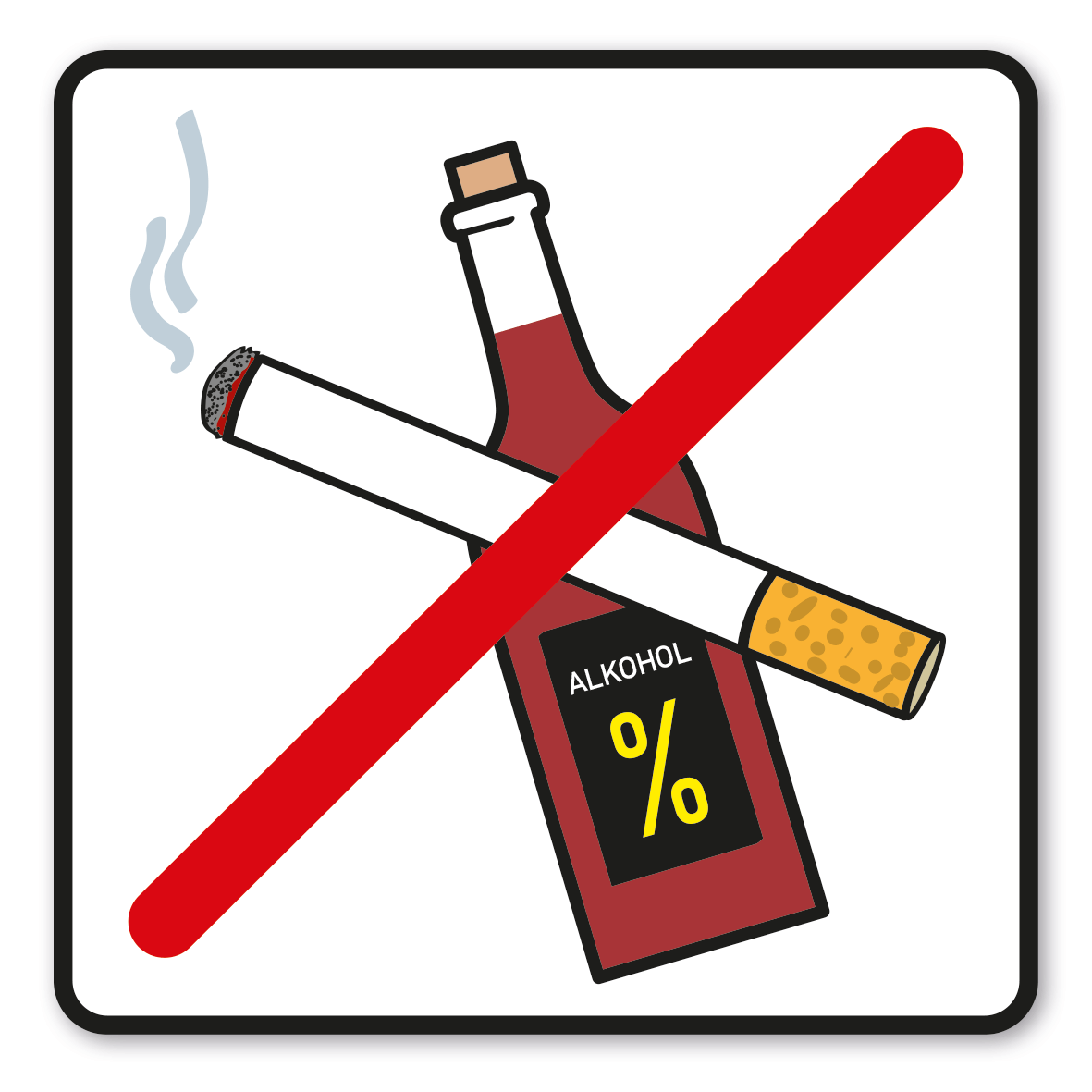 SP-01-P54 – Rauchen und Alkohol verboten