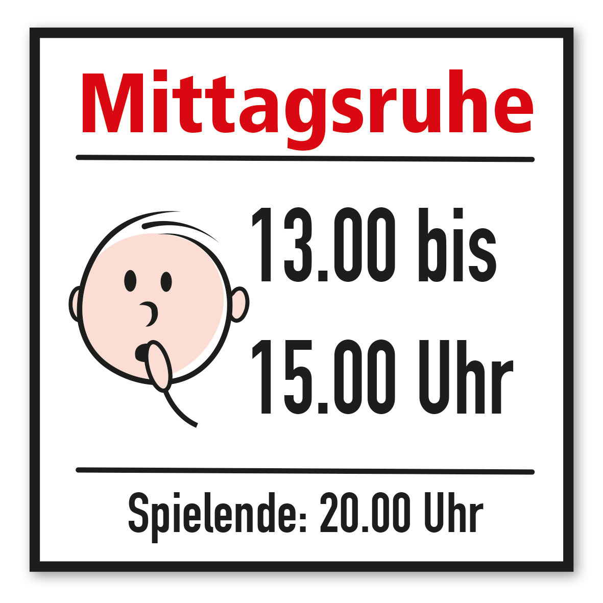 SP-04-P16 – Mittagsruhe 13.00-15.00 Uhr, Spielende 20.00 Uhr