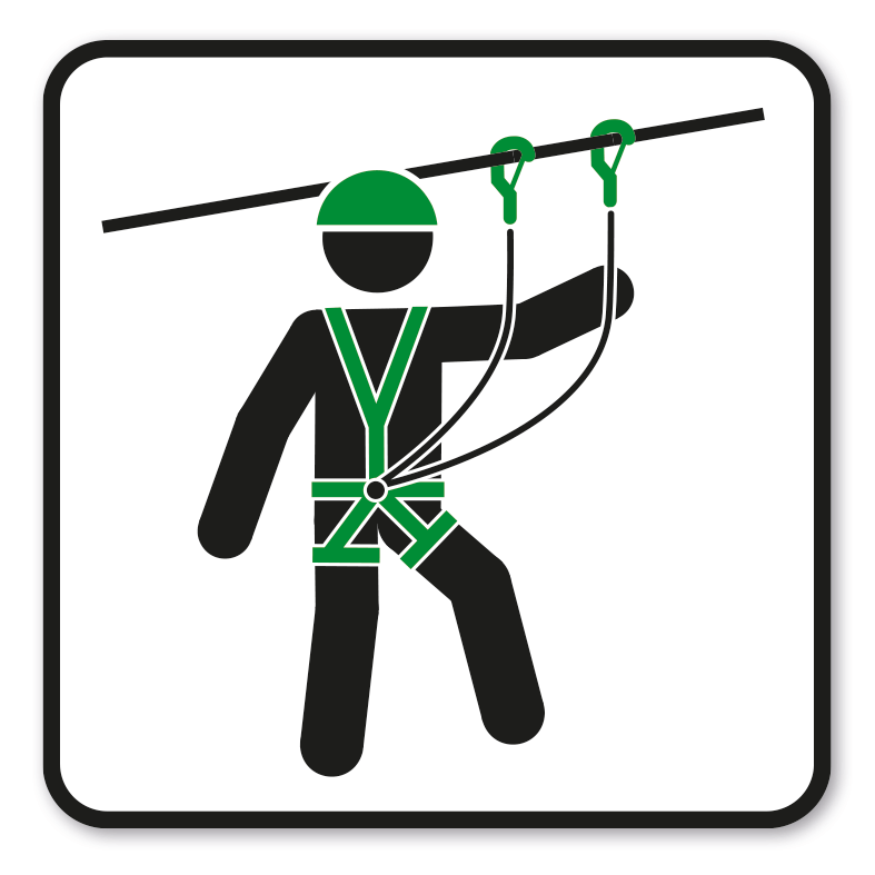 SP-02-P78 – Seilpark - Sicherheitsausrüstung anlegen - Gurt, Helm, Karabiner