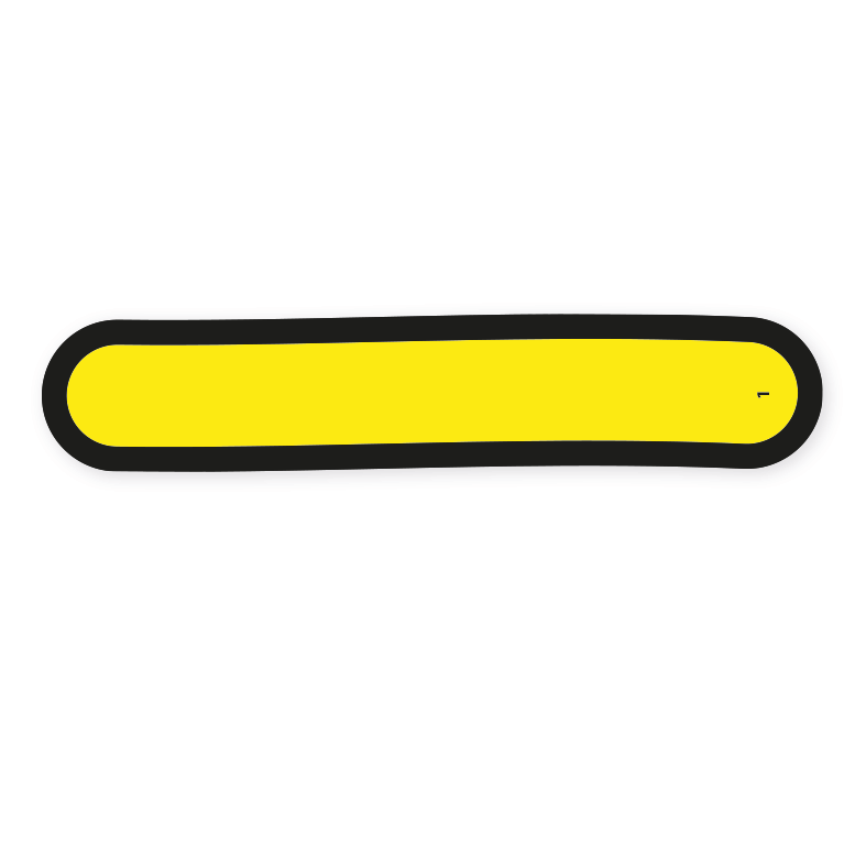 Bodenkleber für Bewegungspfade - Liniensegmente - BWP-01-247 - Ersatz-Motivelemente von BWP-01-SET-16 - Bienenpfad