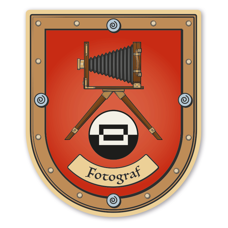 Maibaumschild / Zunftwappen Fotograf - Photograph - mit Zunftnamen oder Ihrem Wunschtext - Wappen B