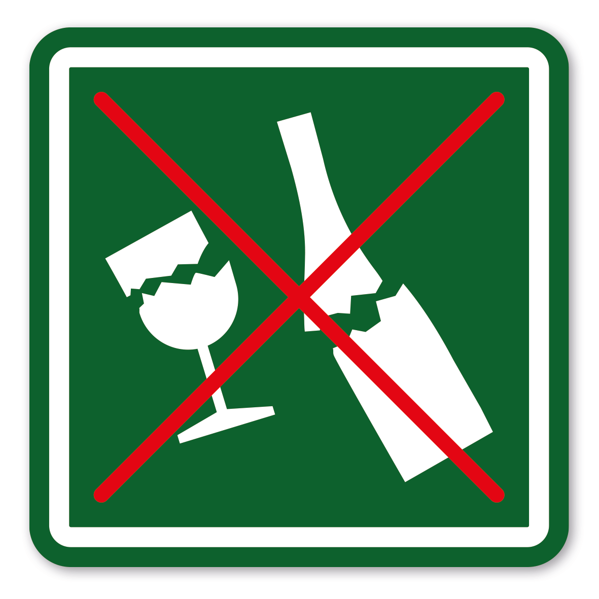 SP-03-P47 – Keine Gläser und Flaschen zerschlagen