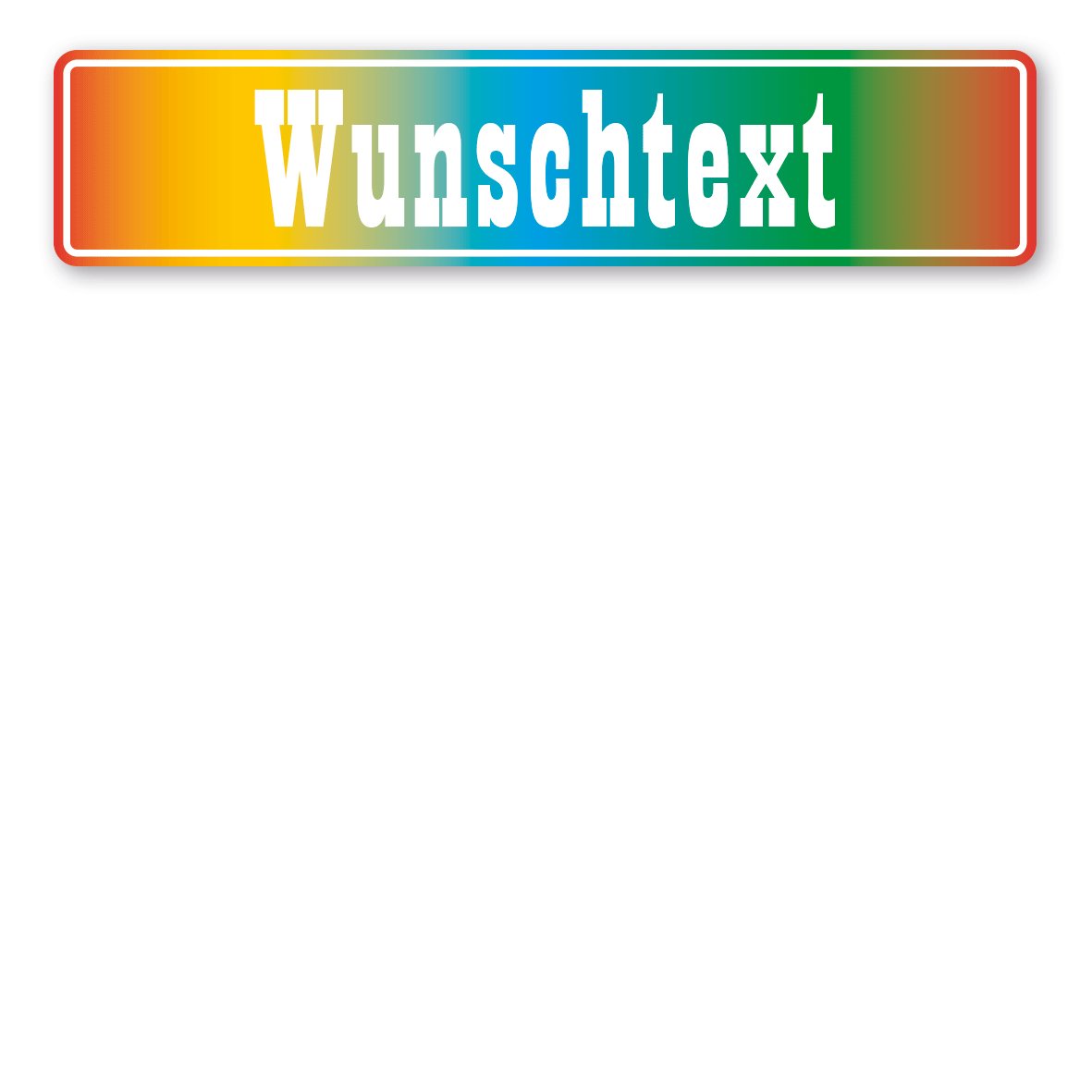 Variante Regenbogen / weiß