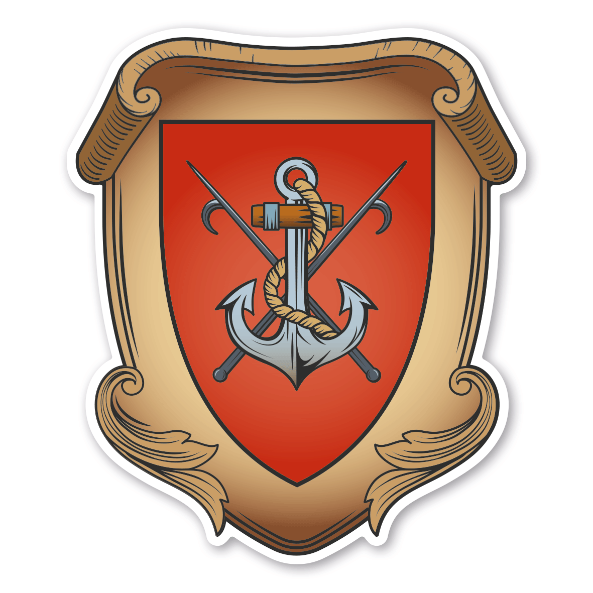 Maibaumschild / Zunftwappen Schiffer - Wappen A