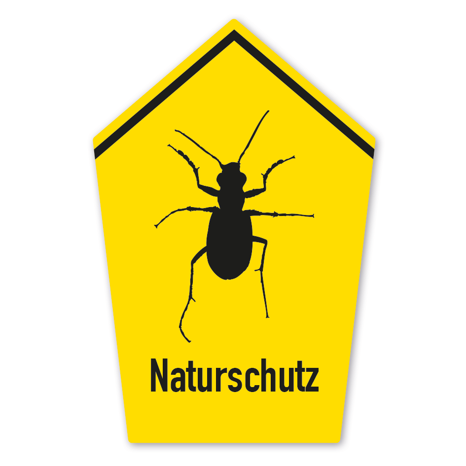 Naturschutzschild Naturschutz - Sandläufer