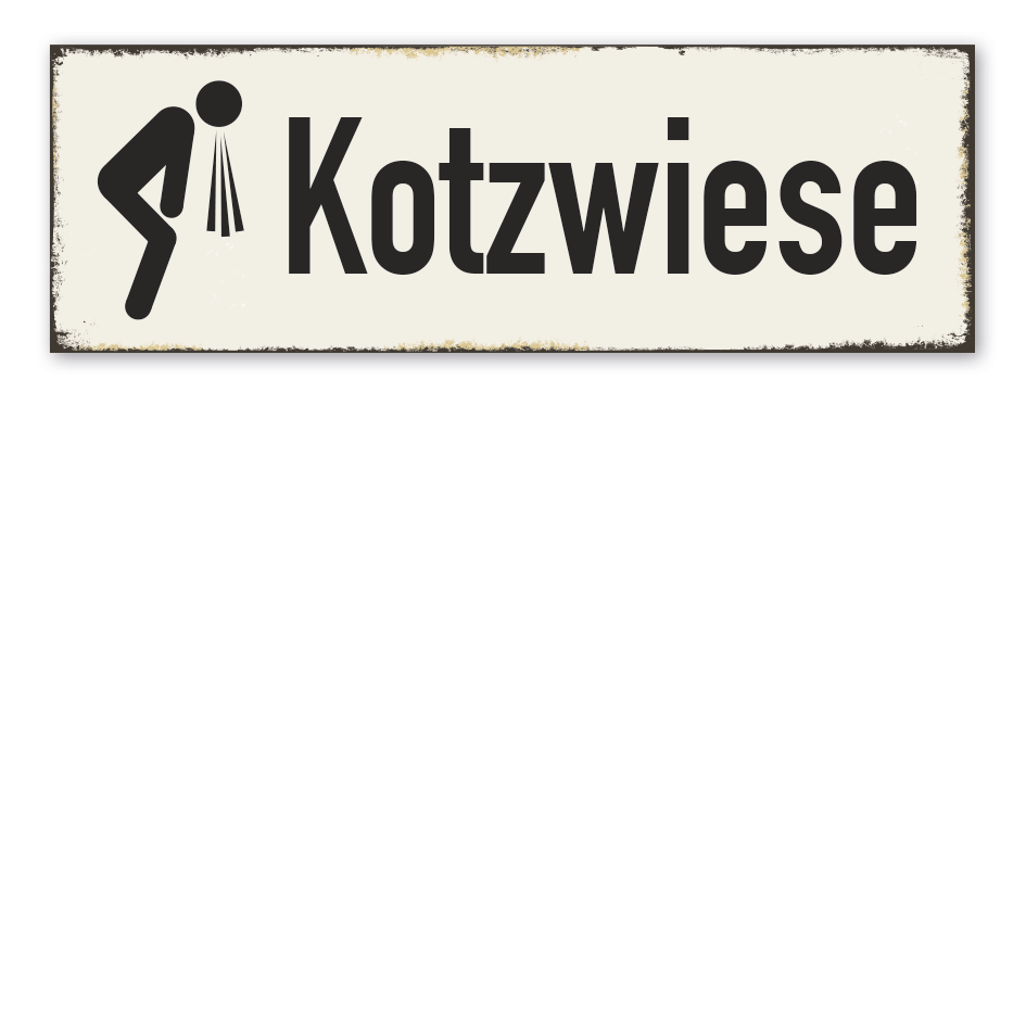 Retroschild Kotzwiese